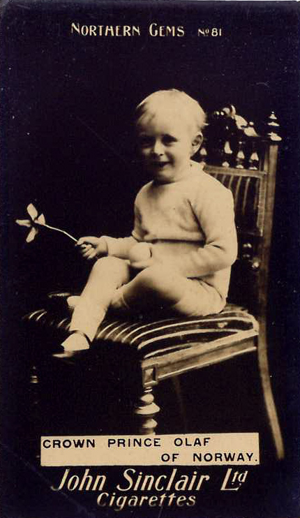 SINCLAIR J., Northern Gems, No. 81 Crown Prince Olaf of Norway, VG