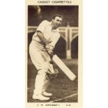 PATTREIOUEX, Famous Cricketers, C5 Gregory (Australia), printed back, VG