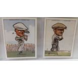 CHURCHMANS, Prominent Golfers, complete, large, EX, 12