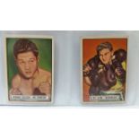 TOPPS, Ringside Boxers, Nos. 51-53, 57, 58 & 60-64, large, VG, 10