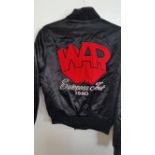 POP MUSIC, War selection from 1980 European Tour, inc. tour jacket, as worn by Lonnie Jordan; signed