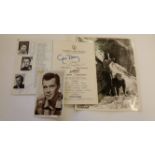 CINEMA, signed photos etc., inc. Dirk Bogarde, Gene Barry, Peggy Mount & Alec McCowen, Glynis Johns,