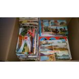 POSTCARDS, mainly modern UK topographical, inc. views, art, animals, coastal, humour, greetings,