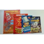 CIRCUS, programmes, inc. Cirkus Schumann 1952, Moscow State 1959, Chipperfields 1969 & 1977-78,