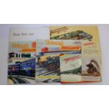 TRANSPORT, brochures, late 1950s, inc. model railway (5), Fleischmann (3), Gleisanlagen (track
