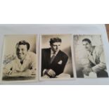 CINEMA, signed photos, inc. Paul Henreid, Jim Davis, John Hall, Lloyd Nolan etc., mainly 5 x 7, G to