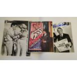 CINEMA, signed photos, inc. George Cole, Tony Curtis & Dinsdale Landen, 10 x 8 & smaller, G to EX,