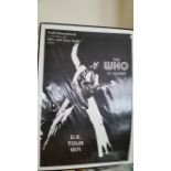 POP MUSIC, screen-print poster, The Who, 1971 UK Tour, Blue Egg version (27.5 x 40), EX