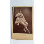 CUMMINGS PATENTS, carte de visite style RP, Miss Engle, by London Stereoscopic & Photograph Co.,