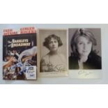 ENTERTAINMENT, signed selection, actresses, inc. postcards, promotional cards etc., inc. Gina