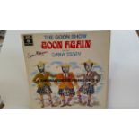 RADIO, The Goon Show, signed LP record cover by Spike Milligan, Goon Again, to front cover, record