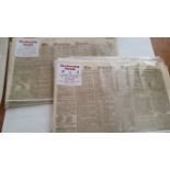 NEWSPAPERS, The Morning Herald, mainly 1828 (not 1928), G to VG, 50*