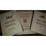 THEATRE, Malvern Festival souvenir brochures, 1929-1949, artists inc. Edith Evans, Cedric Hardwicke,