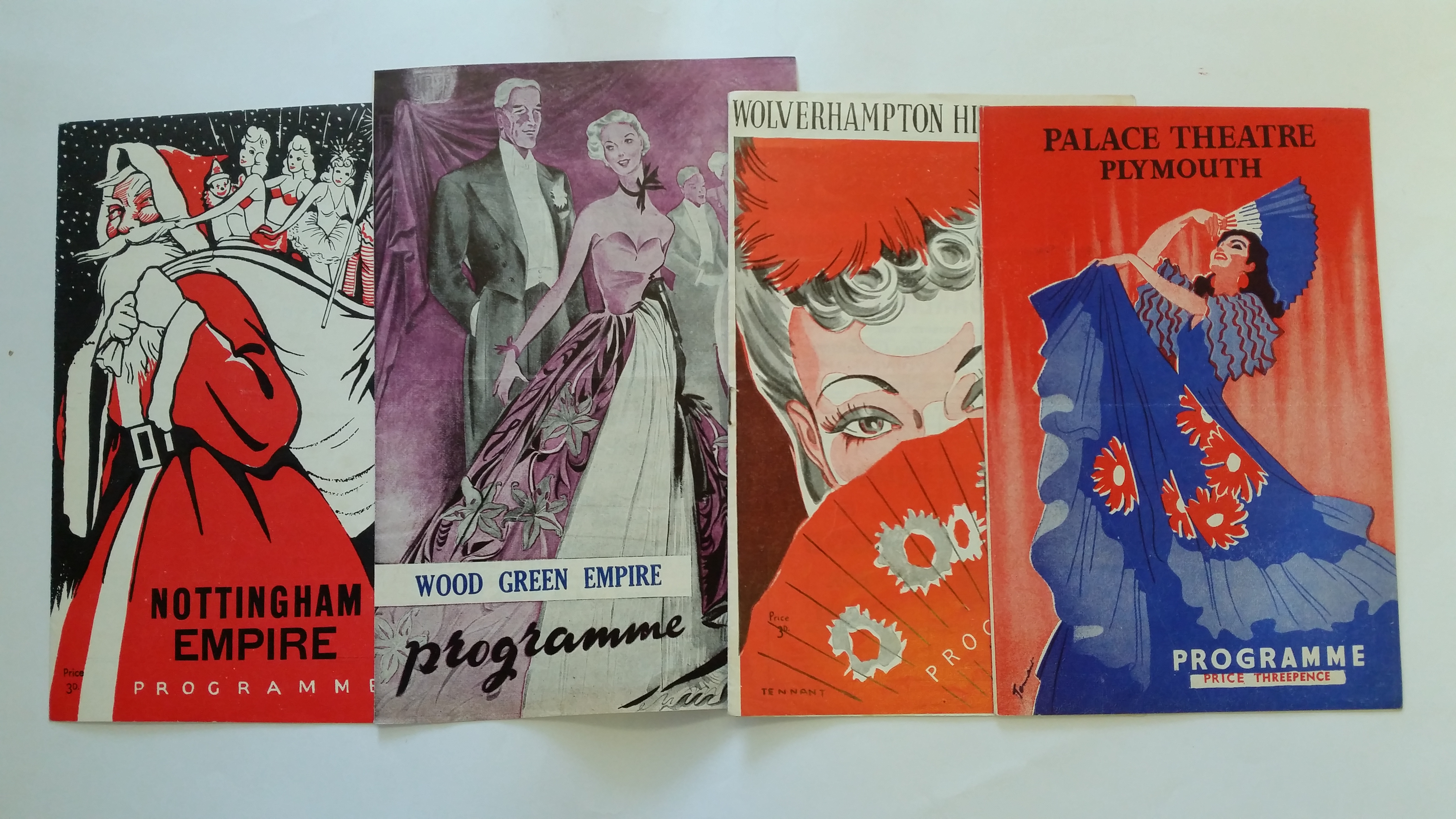 MAGIC, theatre programmes, 1940s-1950s, inc. Al Koran, Len Martell, Jack Crosbie, Ali Bey, Henry