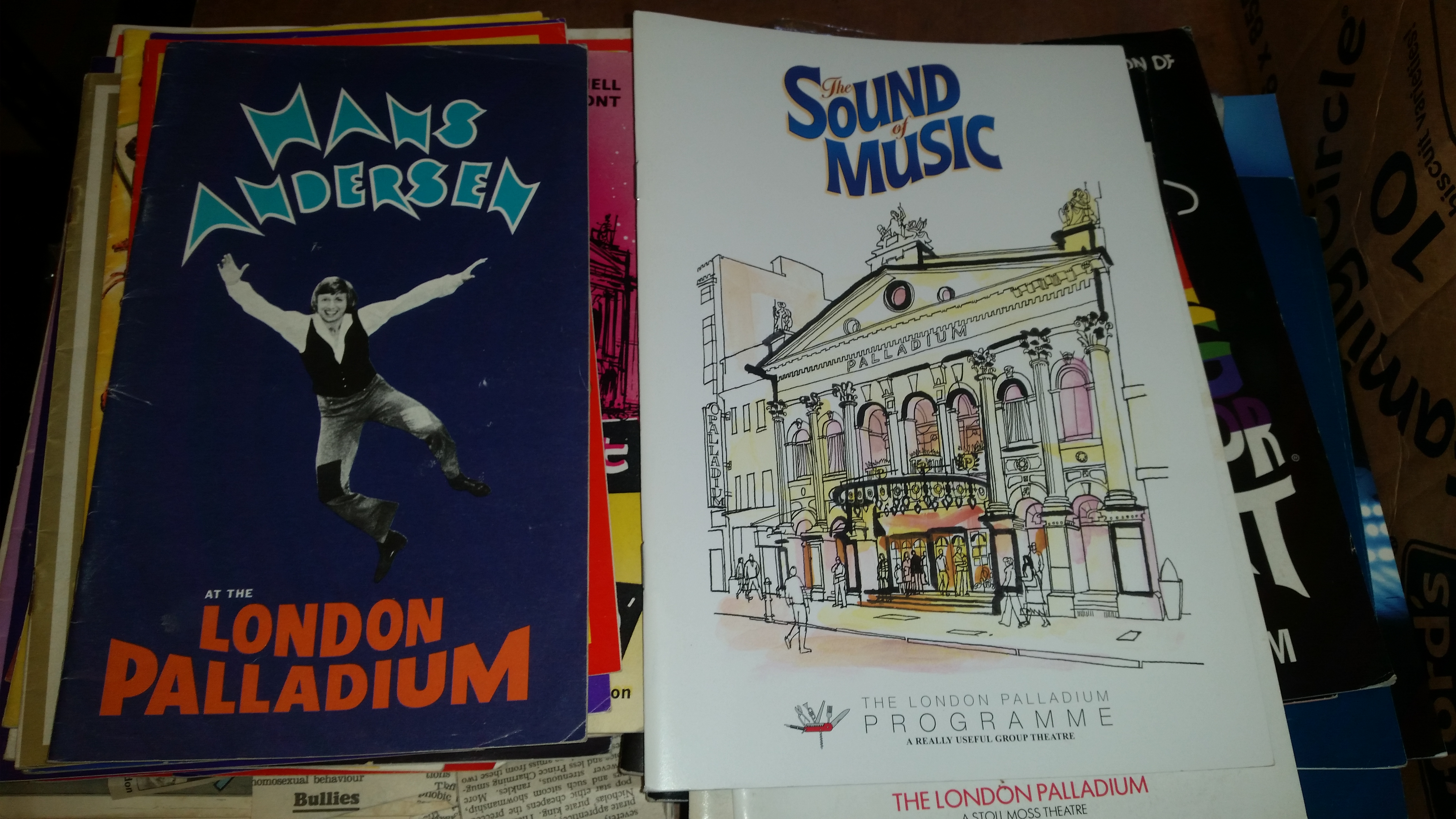 THEATRE, programmes (130) & brochures (28), London Palladium, 1930s onwards, inc. Judy Garland,