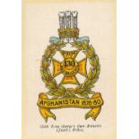 DRAPKIN, Regimental Colours & Badges of the Indian Army, complete, large silks, with backing