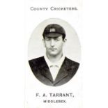 TADDY, County Cricketers, F.A. Tarrant (Middlesex), Imperial back, VG
