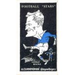 BARRATT, Football Stars, Cunningham (Glasgow Rangers), Brand Rock back, VG