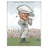 CHURCHMANS, Prominent Golfers, complete, large, inc. No. 5 Bobby Jones, G to VG, 50