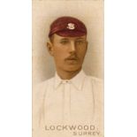 WILLS, Cricketers (1896), Lockwood (Surrey), scuff to corners, G