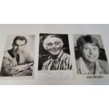 ENTERTAINMENT, signed postcards & photos, inc. Fred McMurray, Patrick Cargill, Joe Brown, James