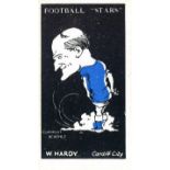 BARRATT, Football Stars, Hardy (Cardiff City), Sweets are Pure back, VG