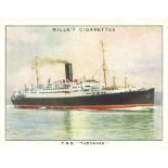 WILLS, Famous British Liners 1st & 2nd, complete, large, VG to EX, 60