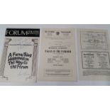 THEATRE, signed programmes, inc. Arthur Howard (A Woman Named Anne), Kenneth More (the Secretary
