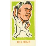 KIDDYS FAVOURITES, Popular Cricketers, complete, inc. rare No. 48, with staple holes as issued, VG