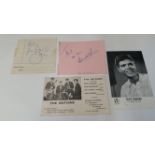 POP MUSIC, signed pieces, album pages, photos etc., inc. Joe Henderson, Jimmy Powell & the 5