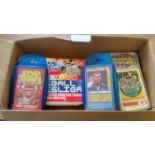 FOOTBALL, selection, inc. 2010/11 German, 100 unopened packs (in retail box); card games (5), Ass