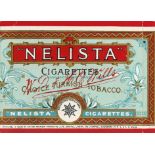 CIGARETTE PACKET, BAT Nelista, 10s, hull only, VG