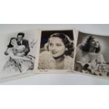 CINEMA, signed photos, inc. Susanne Foster, Ray Barrett, Jimmy Hanley, Merle Oberon, Kerwin