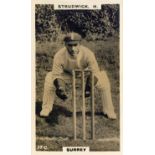 PHILLIPS, Cricketers (brown), Nos. 16-22, 24, 25 & 27, EX, 10