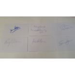 TELEVISION, Game of Thrones, signed white cards by Rory McCann, Sean Bean, Aiden Gillen, James