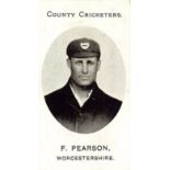 TADDY, County Cricketers, F. Pearson (Worcestershire), Grapnel back, VG