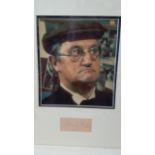 TELEVISION, Dad's Army, signed piece by Edward Sinclair, overmounted beneath colour photo, h/s in