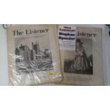 MAGZINES, The Listener, 1940-1979, duplication, some with creasing and annotation to covers, tears