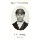 TADDY, County Cricketers, J.B. Hobbs (Surrey), Grapnel back, VG