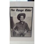 TELEVISION, signed magazine photo by Jack Mahonie, in character from the Range Rider, overmounted,