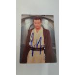 CINEMA, Star Wars, signed colour postcard by Ewan McGregor, half-length as Obi Wan Kenobi, slight