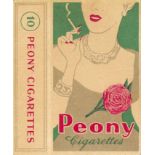 CIGARETTE PACKET, McKinnell Peony Cigarettes, 10s, hull only, VG
