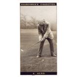 CHURCHMANS, Famous Golfers, No. 8 Compston, 19 Herd & 22 Holderness, EX, 3
