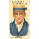 WILLS, Prominent Australian & English Cricketers (1907), Nos. 5-7, 11, 14-16, 33, 34 & 50,