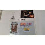 AUTOGRAPHS, signed commemorative covers, inc. Ranulph Fiennes, Patrick Moore, Jeremy Brett, VG to