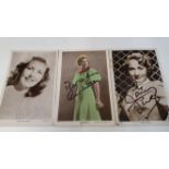 ENTERTAINMENT, signed postcards & photos, actresses inc. Susannah York, Josephine Jewson, Jane