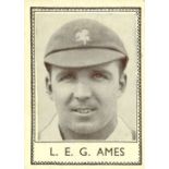 BARRATT, Famous Cricketers (1937), medium, unnumbered, generally VG, 10