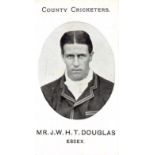 TADDY, County Cricketers, Mr. J.W.H.T. Douglas (Essex), Grapnel back, VG