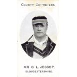 TADDY, County Cricketers, Mr. G.L. Jessop (Gloucestershire), Grapnel back, small scuff to top