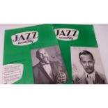 JAZZ, signed magazines by Herb Fleming & Benny Carter, Jazz Monthly (1958 & 1961), each signed to